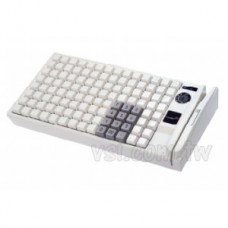 PP306 112鍵可程式化鍵盤(白色) 含123軌磁條刷卡器